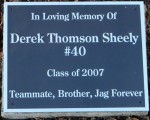 DEREK SHEELY DEDICATION CEREMONY